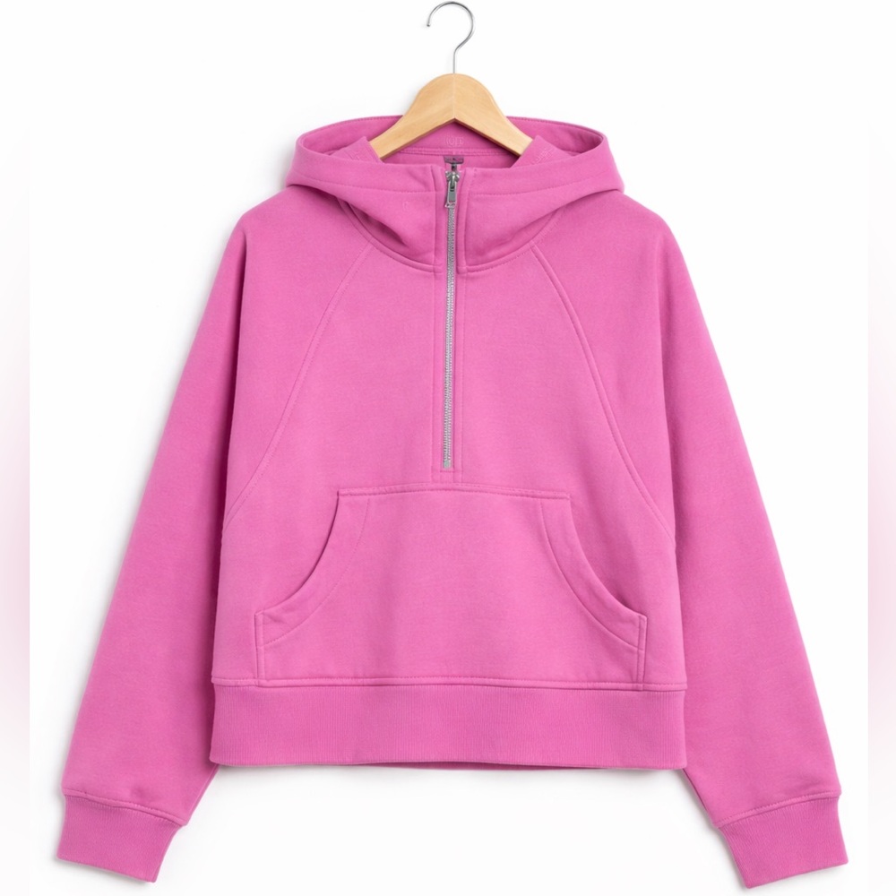 Lululemon Scuba Oversized Half-Zip Hoodie Pink Blossom XS/Small